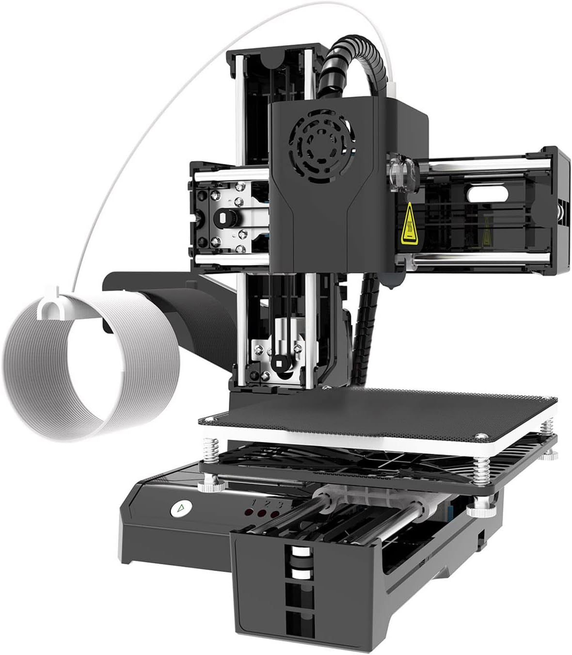 Mini 3D Printer, DIY High Printing Accuracy Small 3D Printer for Beginners, Uniform Heating Printing, Quick Assembly, 4x4x4in Printing Volume 3D Printers (US Plug)