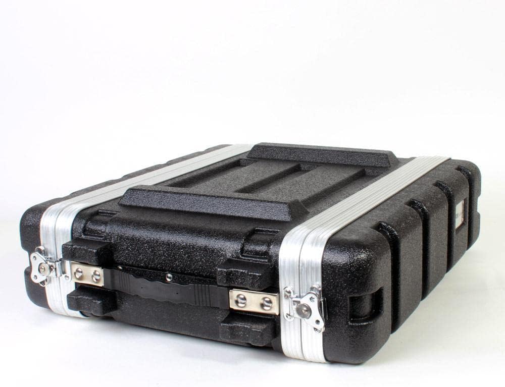 multicomp PRO 19' Rackmount Flight Case, 12' Depth, Stackable, ABS, Aluminum and Steel Construction (2U)