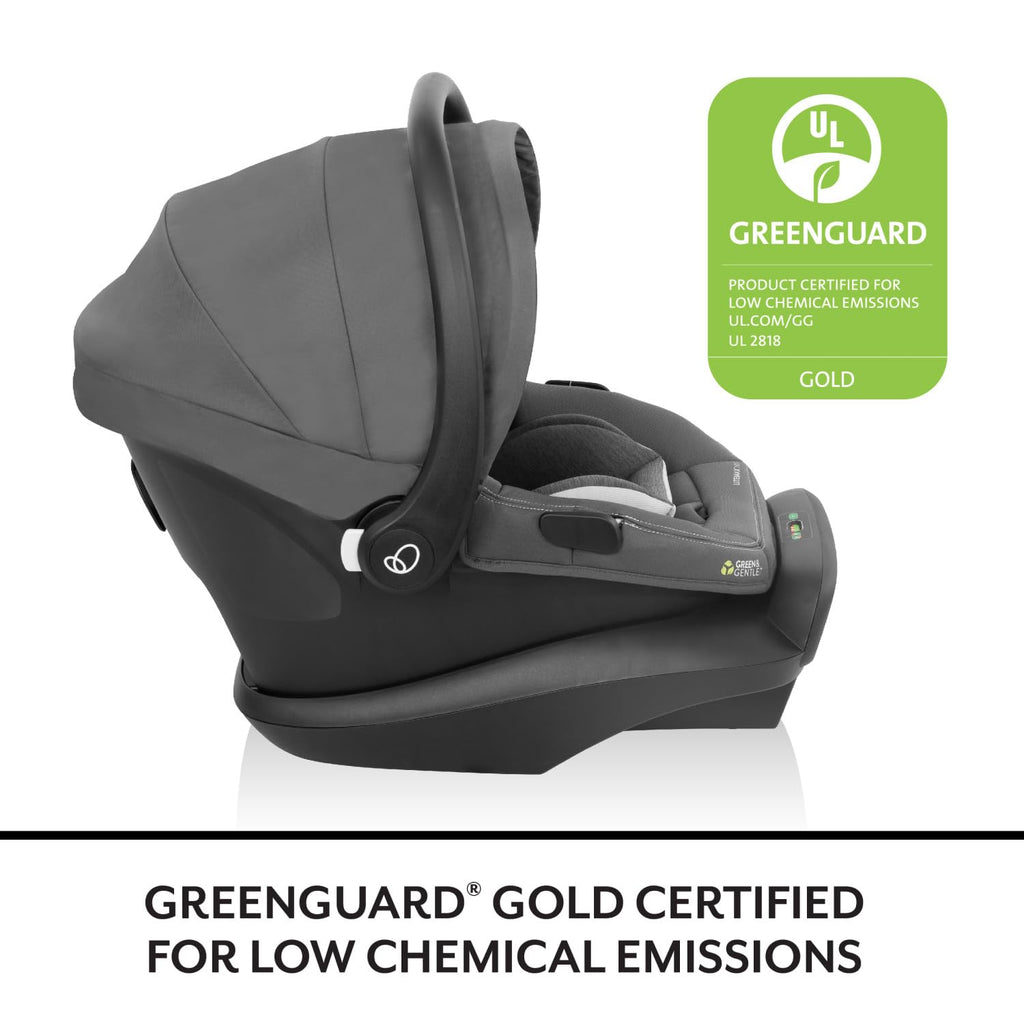 Evenflo LiteMax NXT Rear-Facing Lightweight Preemie and Infant Car Seat 3-30lbs. with SensorSafe. Easy Install with Base (Primrose Pink)
