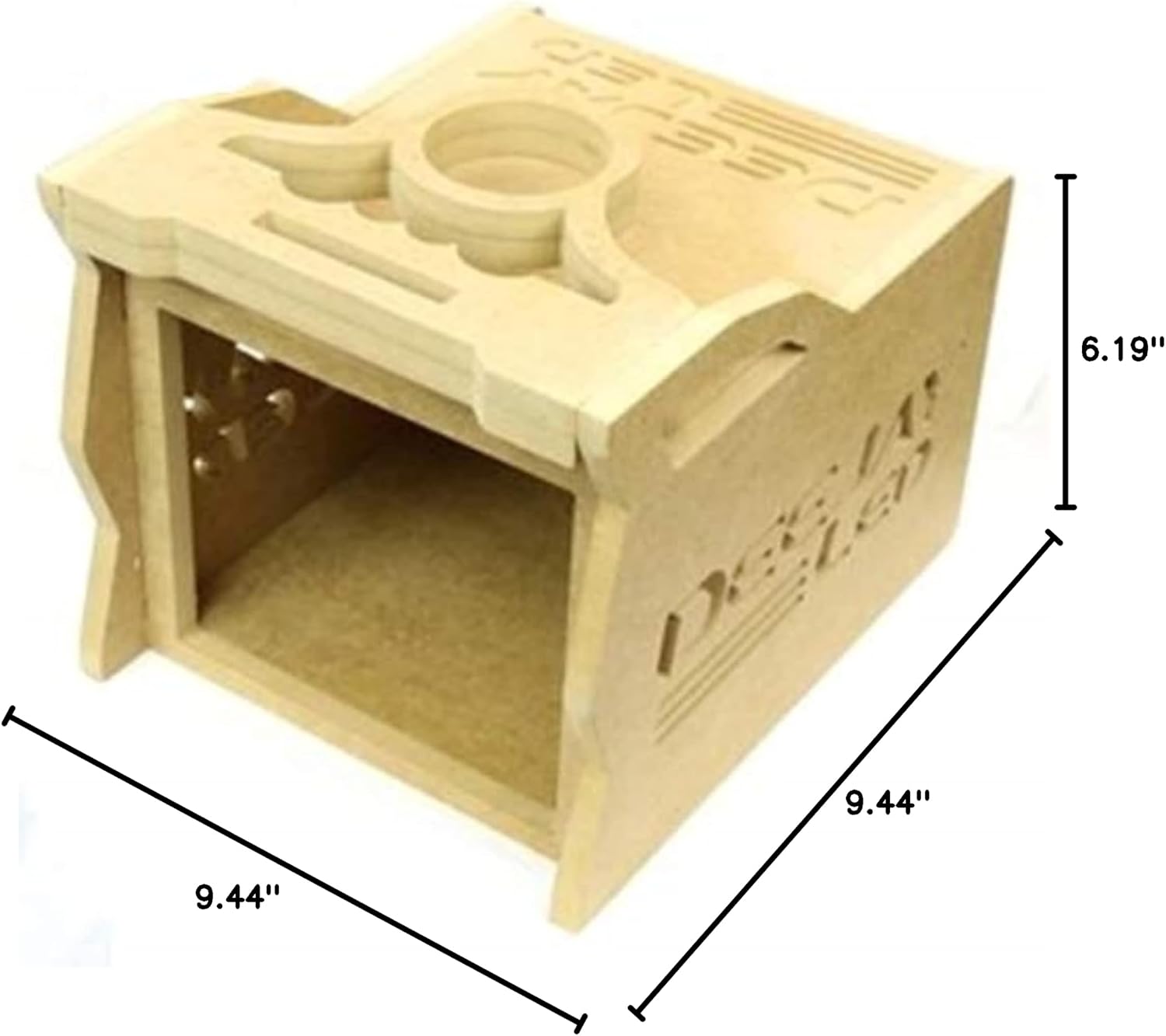 DEEJAY LED 1 DIN Space Plus 4 EQ (3 Din) Stylish Wooden Controller Case for Mobile Competitions - TBH1DIN4EQ