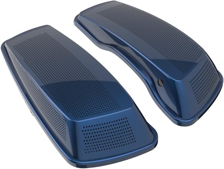 Advanblack Saddlebag Dual 6x9 Speaker lids, Audio Covers Fit for H-D Touring, Road Glide, Street Glide Special, Road King, 2014 2015 2016 2017 2018 2019 2020 2021 2022 2023
