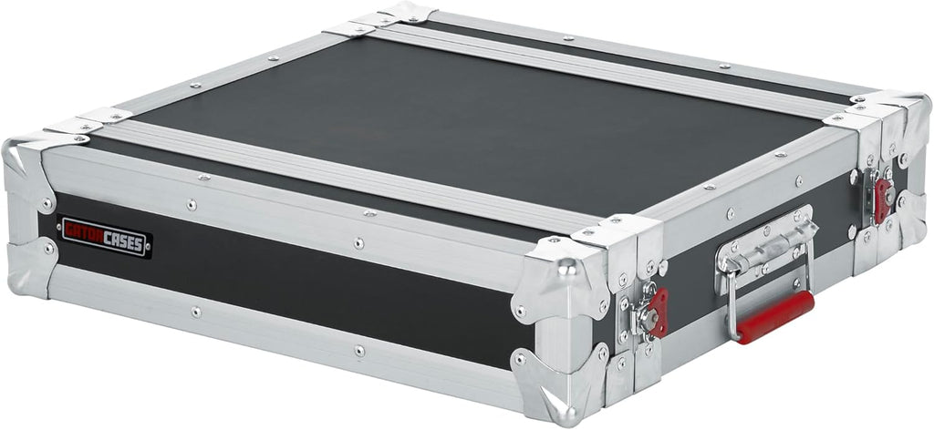 Gator Cases G-TOUR Series Shallow Audio Road Rack with Heavy-Duty Tour Grade Hardware, 15' Rackable Depth, 2U (G-TOUR EFX2U)