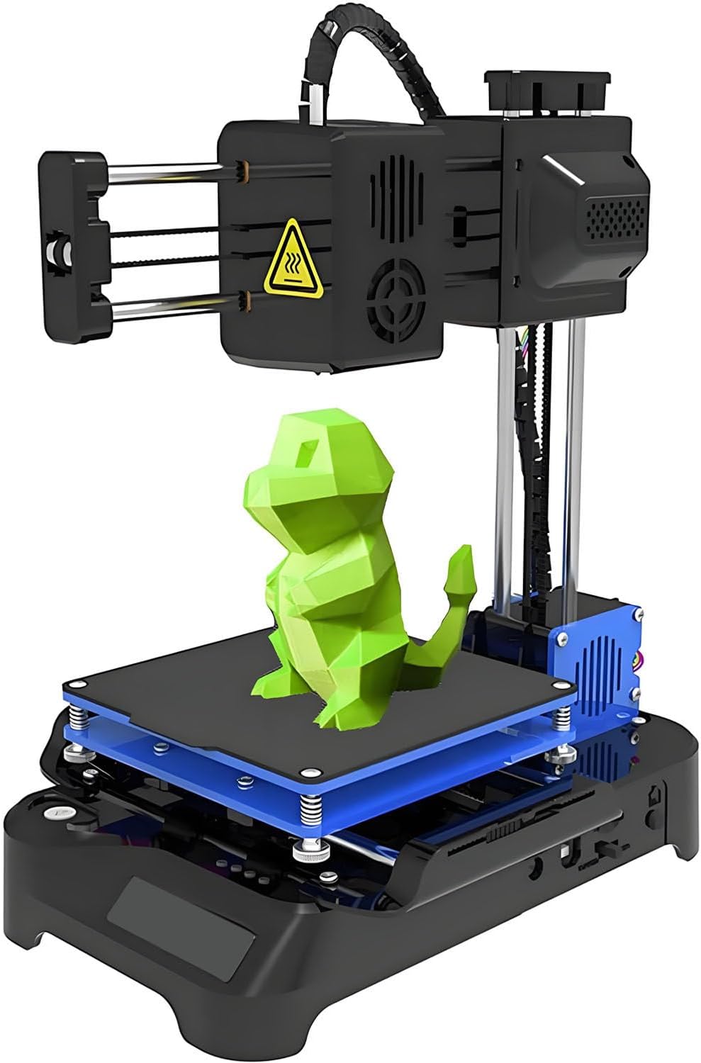 Mini DIY 3D Printers Desktop Kit,Mini 3D Printer for Kids,Printing Size 100x100x100mm,with TF Card Filament,No Heated Bed,One-Touch Printing,for Beginners,Kids,Teens Black