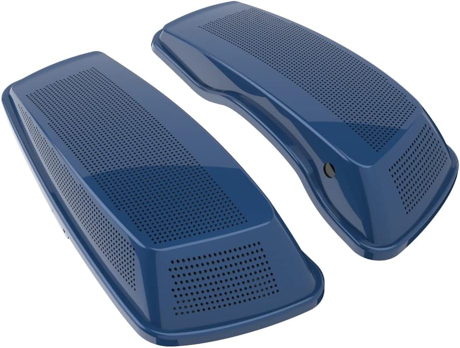 Advanblack Saddlebag Dual 6x9 Speaker lids, Audio Covers Fit for H-D Touring, Road Glide, Street Glide Special, Road King, 2014 2015 2016 2017 2018 2019 2020 2021 2022 2023