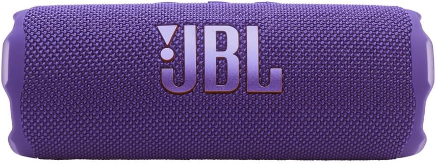 JBL FLIP 7 Waterproof Portable Speaker Bundle with gSport Carbon Fiber Case (Purple)