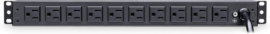 CyberPower RKBS15S2F10R Rackbar Surge Protector, 120V/15A, 12 Outlets, 15 Foot Power Cord, 1U Rackmount, UL Listed