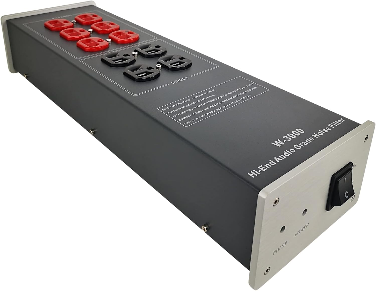 AC Power Filter Power Conditioner - WAudio AC Power Purifier with Surge Protector