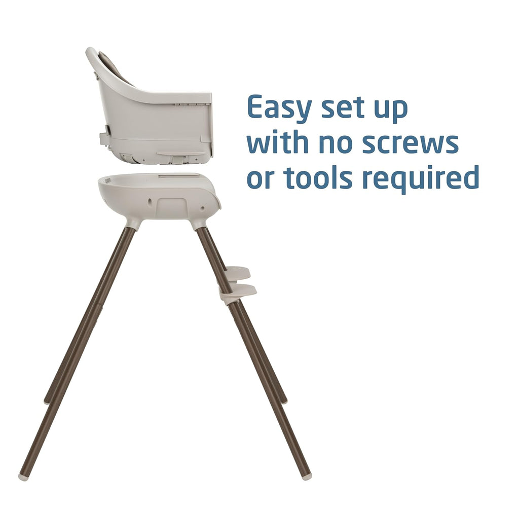 Maxi-Cosi Moa 8-in-1 High Chairs for Babies and Toddlers, Machine Washable Infant High Chair, Compact, Convertible High Chair Lightweight Design, Truffle