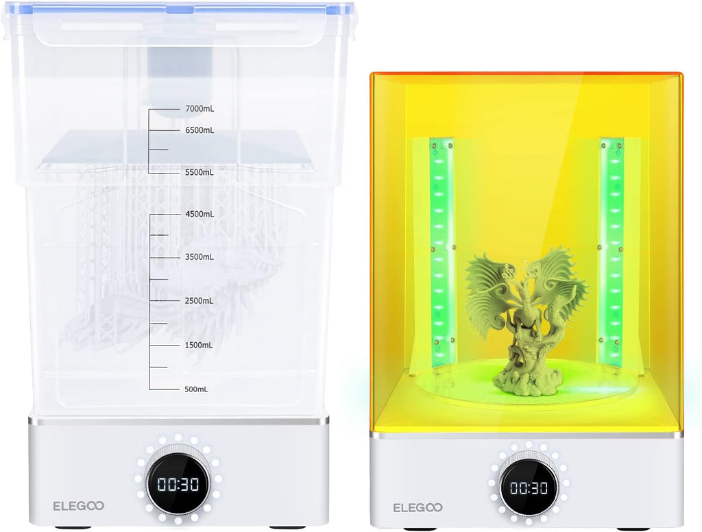 ELEGOO Mercury X Bundle Cure and Wash Large UV Curing Machine Resin Washing and Curing Machine for LCD/DLP/SLA 3D Printer Models
