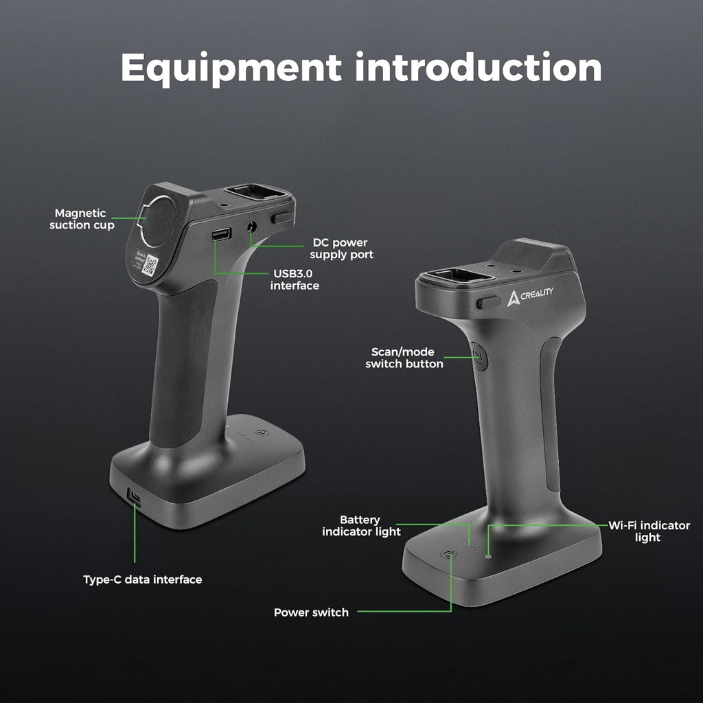 Creality Scan Bridge for 3D Scanner Otter Series, Supports WiFi 6 Wireless Screen Mirroring, Smart Phone Application, Large Capacity and Fast Charging, Lightweight and Compact for use