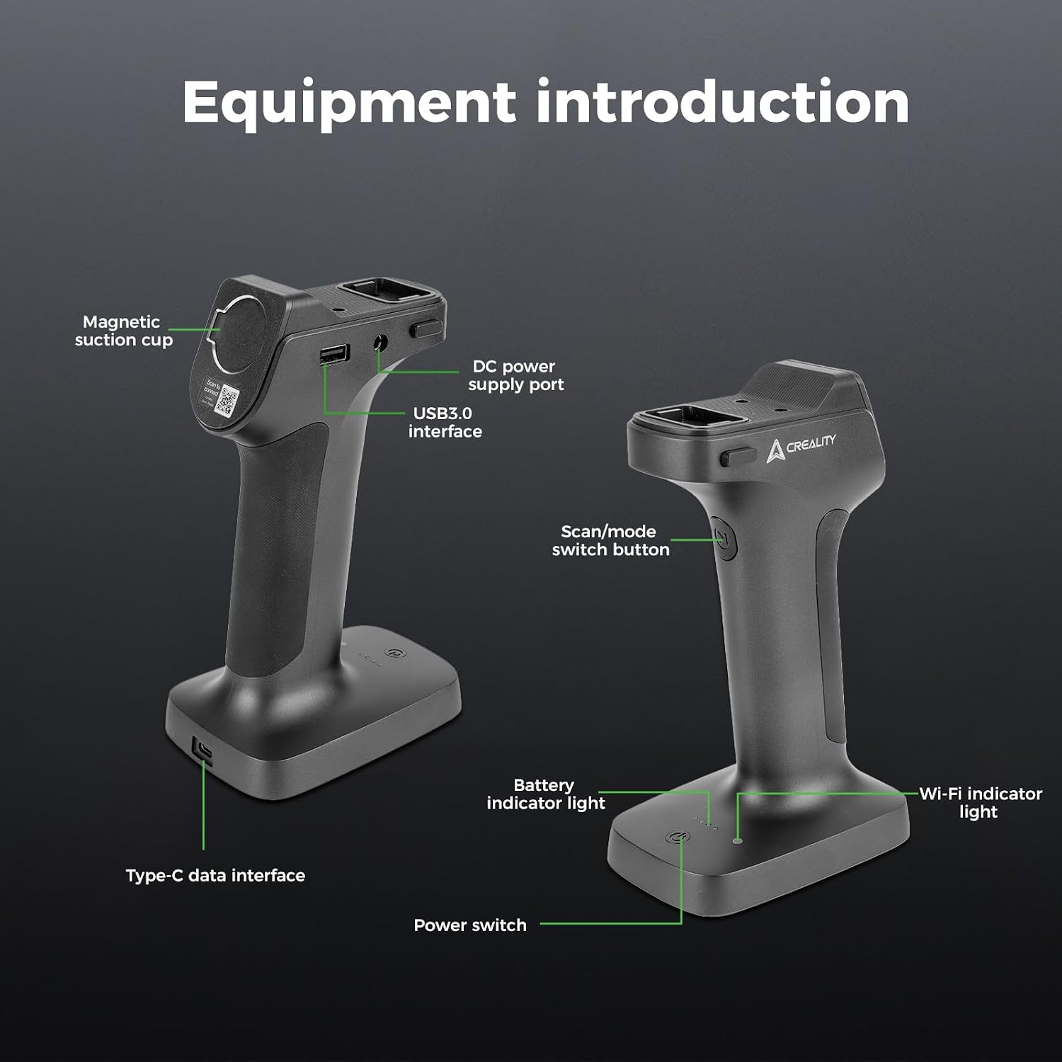 Creality Scan Bridge for Raptor/Raptor Pro/RaptorX/Sermoon S1, Supports WiFi 6 Wireless Screen Mirroring, Smart Phone Application, Large Capacity and Fast Charging, Lightweight and Compact for Use
