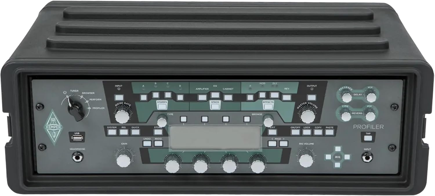 SKB Shallow Rack 3U - Roto-Molded for Durability & Impact Resistance, Waterproof & Stackable Design, with Twist Latches & Rubber Feet - Ideal for Secure Equipment Storage & Transport, Black
