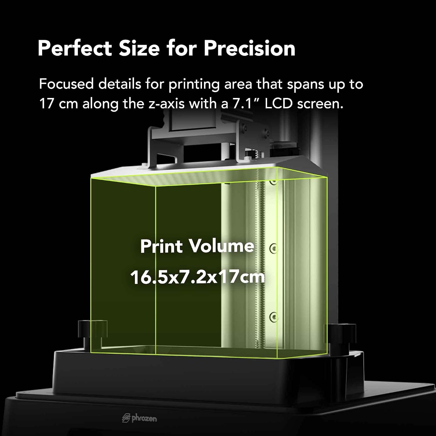 phrozen Sonic Mini 8K S LCD Resin 3D Printer, 7.1' Monochrome LCD, Tabletop 3D Resin Printer with 22µm XY Resolution, 6.5 * 2.8 * 6.7 Inch Printing Volume for Models, Miniatures and Action Figures