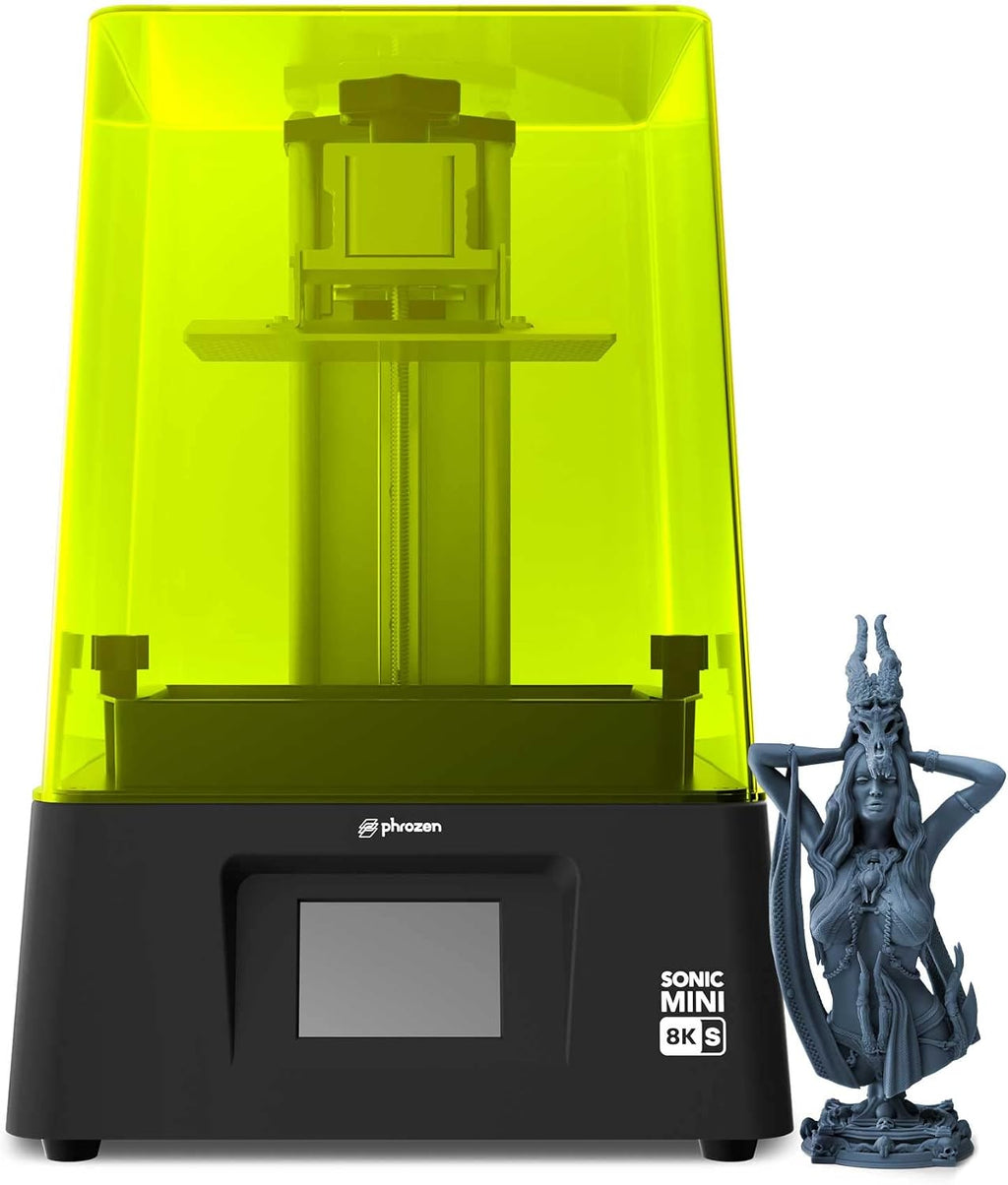 phrozen Sonic Mini 8K S LCD Resin 3D Printer, 7.1' Monochrome LCD, Tabletop 3D Resin Printer with 22µm XY Resolution, 6.5 * 2.8 * 6.7 Inch Printing Volume for Models, Miniatures and Action Figures
