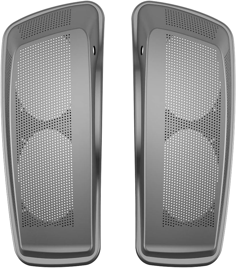 Advanblack Charcoal Denim Saddlebag Dual 6x9 Speaker lids, Audio Covers Fit for H-D Touring, Road Glide, Street Glide Special, Road King, 2014 2015 2016 2017 2018 2019 2020 2021 2022 2023