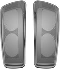 Advanblack Charcoal Denim Saddlebag Dual 6x9 Speaker lids, Audio Covers Fit for H-D Touring, Road Glide, Street Glide Special, Road King, 2014 2015 2016 2017 2018 2019 2020 2021 2022 2023