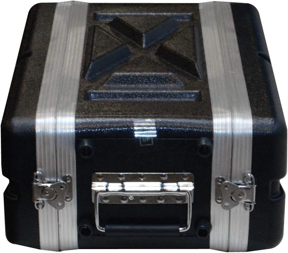Seismic Audio - SALWR3S - Lightweight 3 Space Compact ABS Rack Case - 3U PA DJ Amp Effects Shallow Rack Case