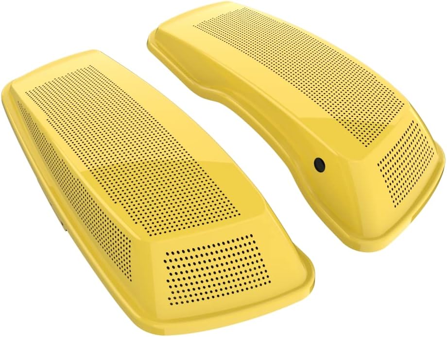 Advanblack Saddlebag Dual 6x9 Speaker lids, Audio Covers Fit for H-D Touring, Road Glide, Street Glide Special, Road King, 2014 2015 2016 2017 2018 2019 2020 2021 2022 2023