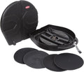 SKB ATA 24 Inch Cymbal Vault, Durable Roto-Molded Polyethylene Rolling Case with Handle, Wheels and Padded Dividers, Holds Up to 8 Cymbals, Black