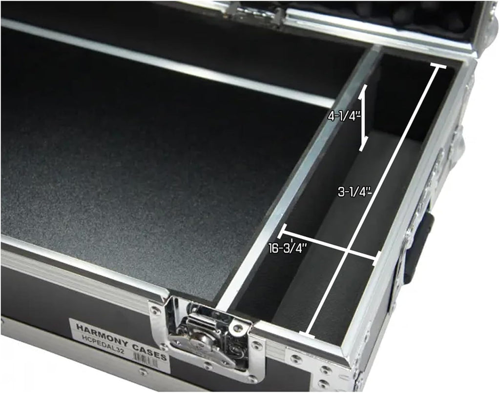 Harmony Audio Cases HCPEDAL32 Custom Hard ATA Flight 32' Guitar Pedal Compatible with Case