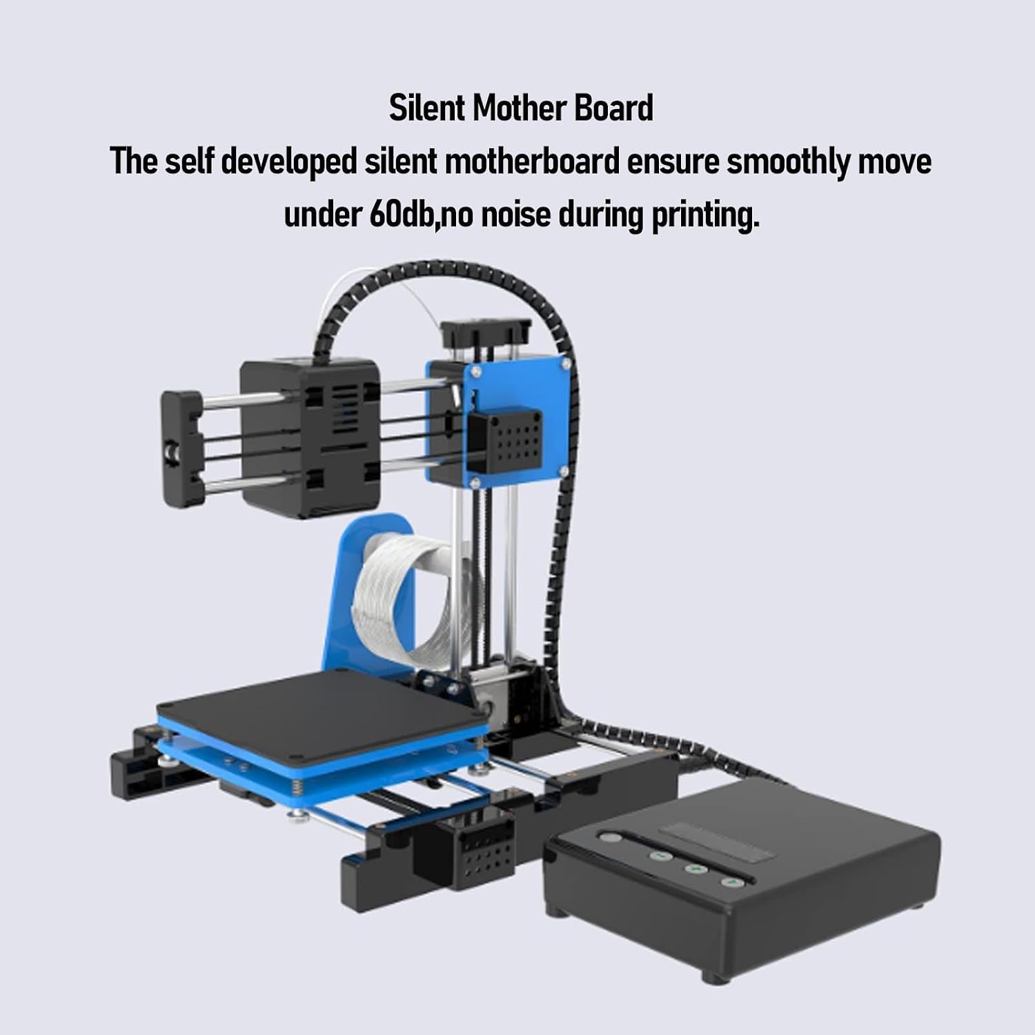 3D Printer for Beginners, Filament High Speed Small 3D Printer 3D Printing Machine for DIY Enthusiasts 100x100x100mm Printing Size (US Plug)