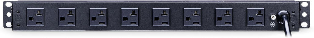 CyberPower RKBS20ST4F8R Rackbar Surge Protector, 120V/20A, 12 Outlets, 15 Foot Power Cord, 1U Rackmount, UL Listed
