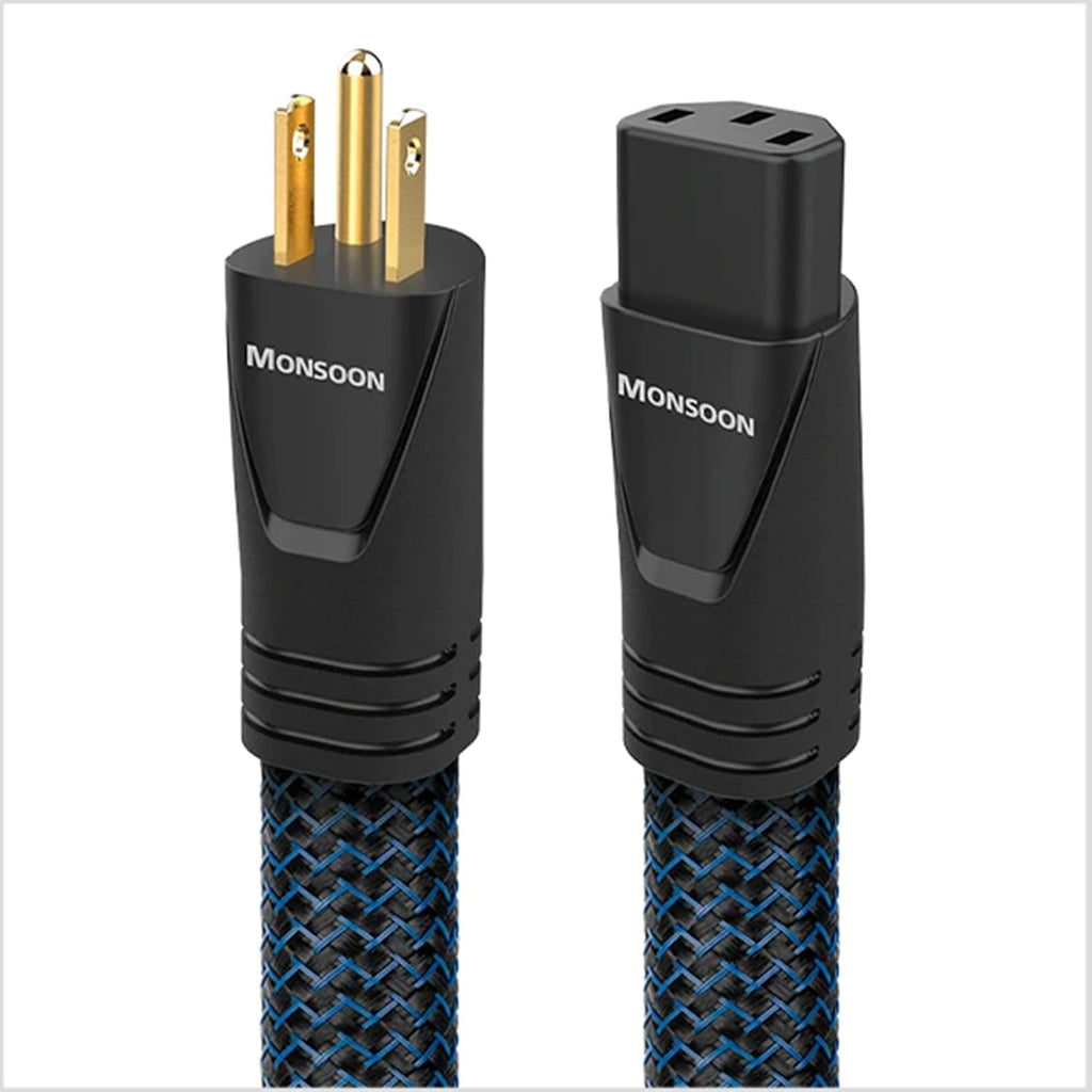 AudioQuest PQ707NA PowerQuest 707 12 Outlet Surge Protector with an AudioQuest MONSOONUS01 1M Wind Series AC Power Cable (2023)