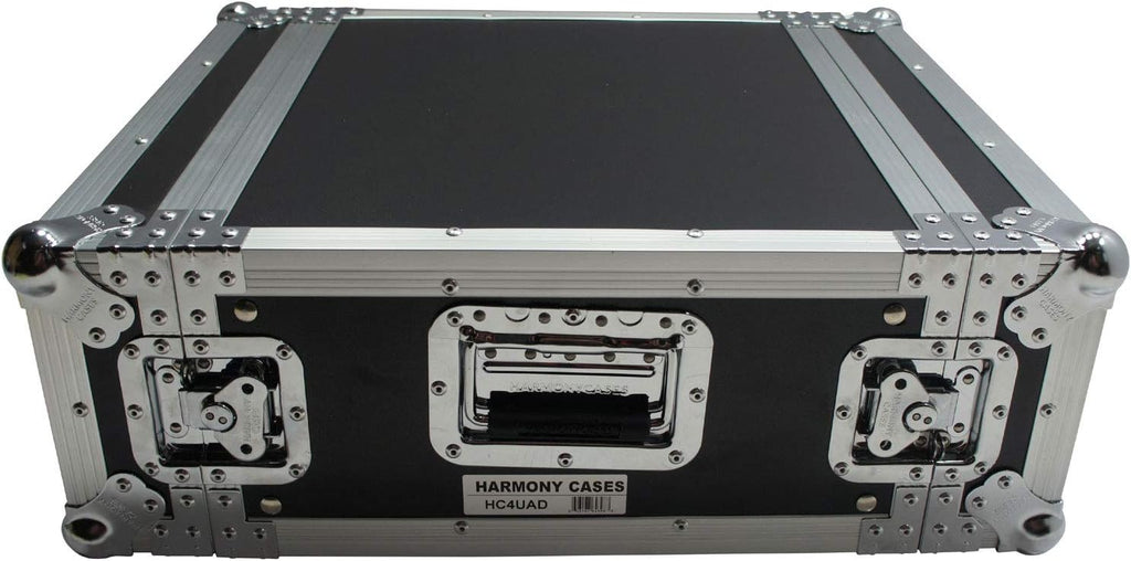 Harmony Audio Cases HC4UAD DJ Flight Amp 4U Rack Space Road Travel Amplifier Case