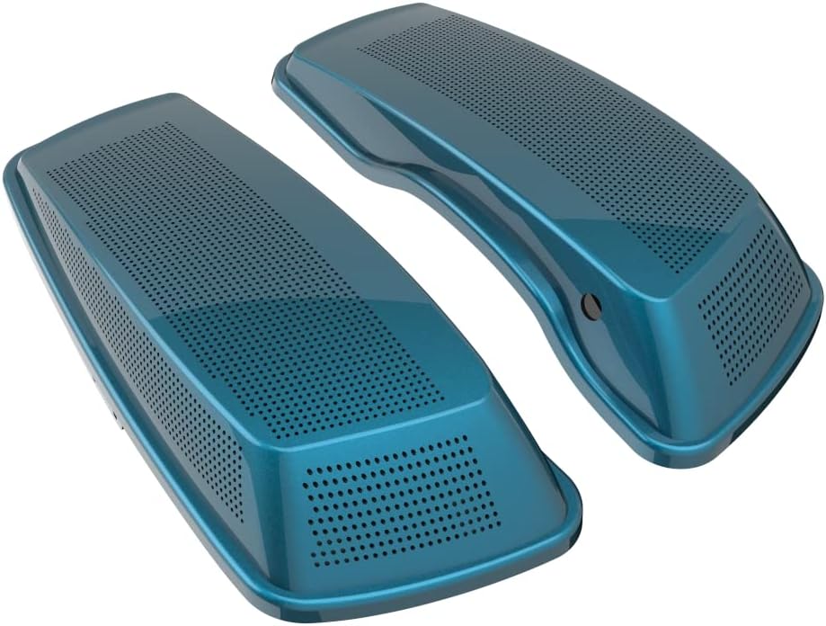 Advanblack Saddlebag Dual 6x9 Speaker lids, Audio Covers Fit for H-D Touring, Road Glide, Street Glide Special, Road King, 2014 2015 2016 2017 2018 2019 2020 2021 2022 2023