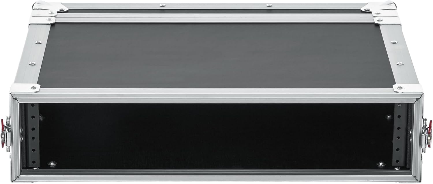 Gator Cases G-TOUR Series Shallow Audio Road Rack with Heavy-Duty Tour Grade Hardware, 15' Rackable Depth, 2U (G-TOUR EFX2U)