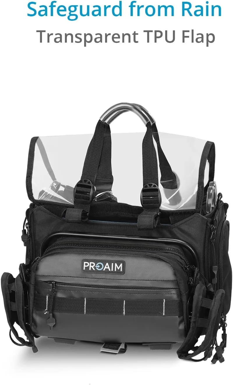 PROAIM Audio Cine Cube Bag w Top Clear TPU. For Sound Mixers & Wireless Receivers. (P-CBAM-01)