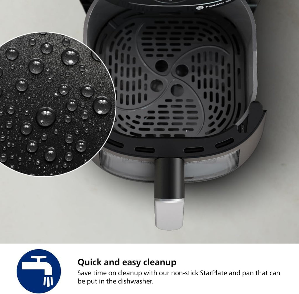 Philips Air Fryer 2000 Series - 13-in-1 functions, 6.6 Quarts, Compact Design with Cooking Window, Black, (NA231/00)