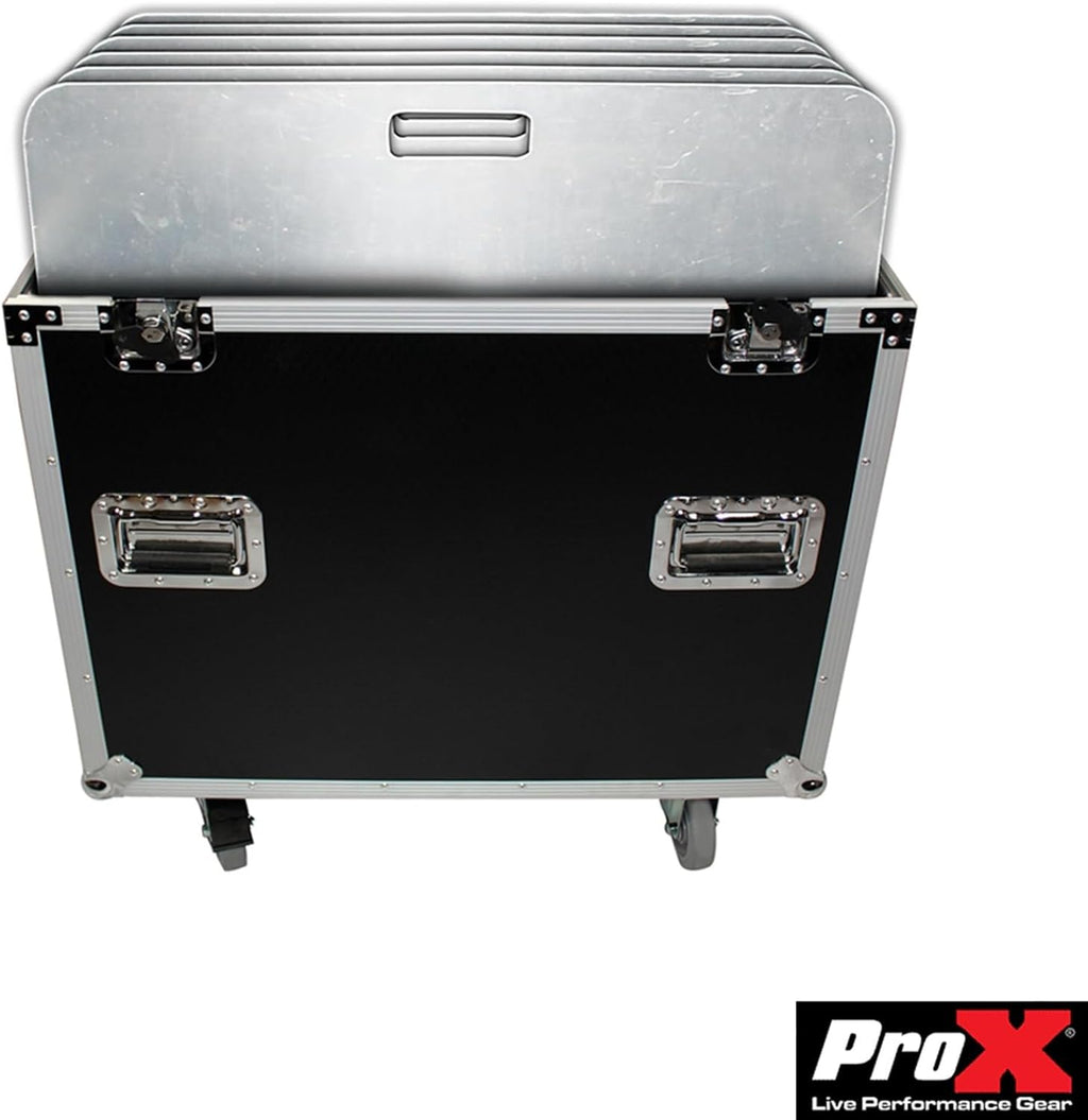 ProX XS-6XBP3030 ATA Flight Style Road Case 30' in. Aluminum 8mm F34 F32 F31 Truss Base Plates - Fits 6x