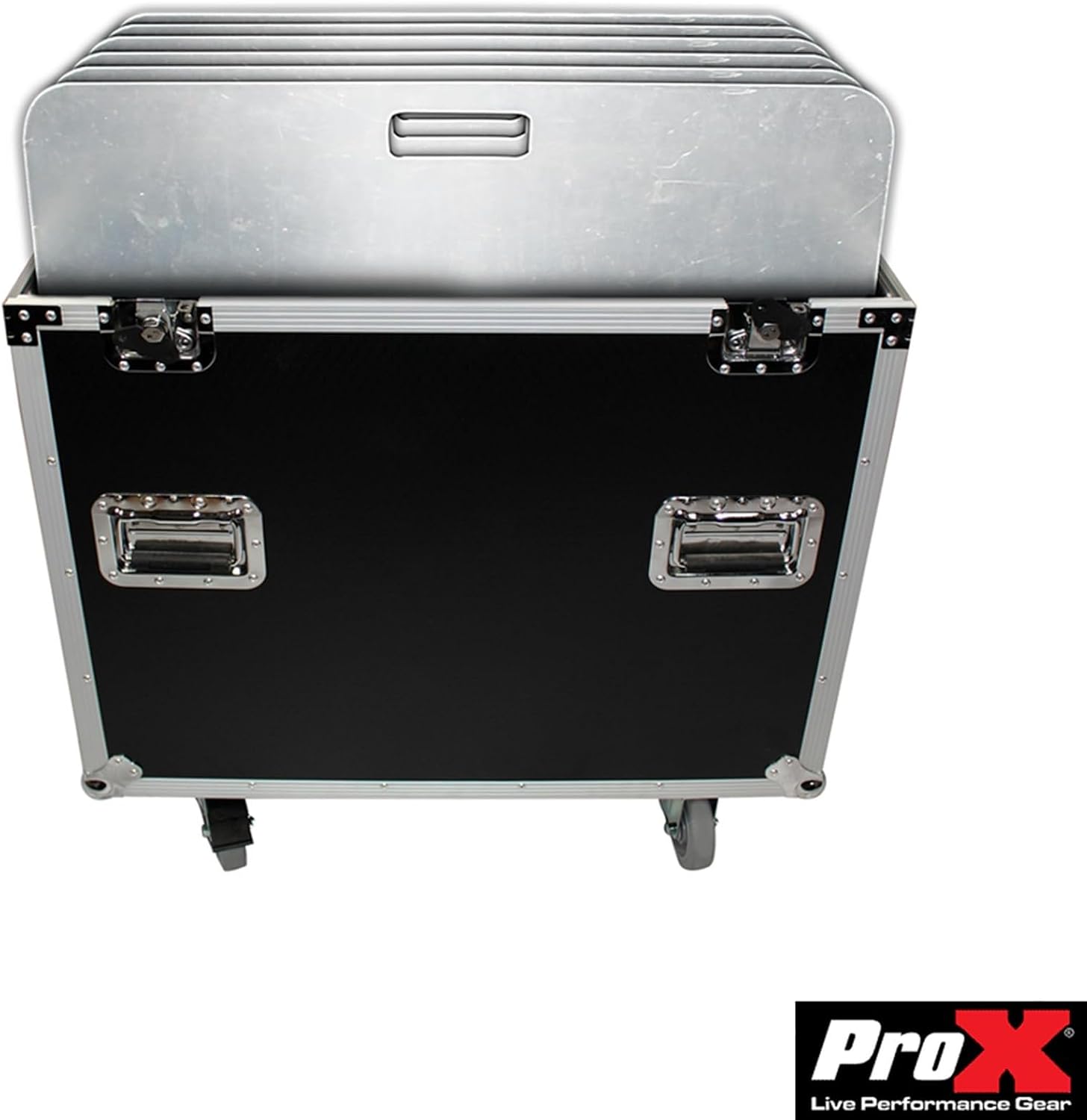 ProX XS-6XBP3030 ATA Flight Style Road Case 30' in. Aluminum 8mm F34 F32 F31 Truss Base Plates - Fits 6x