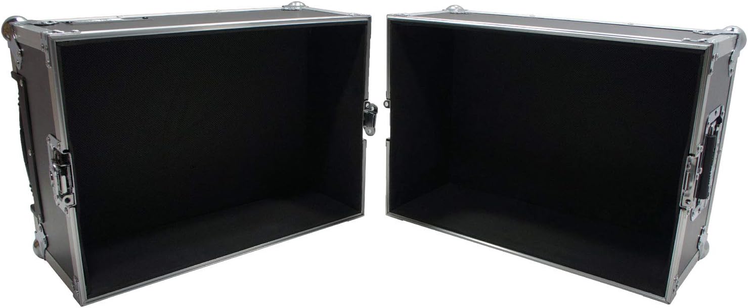 Harmony Audio Case HCLPHWE Rolling Flight Case Wheels & Handle 100 LP Vinyl Records