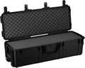Condition 1 45' Waterproof Hard Case w/Wheels & Pluckable Foam – Lockable, IP67-Rated Waterproof, TSA Approved Storage Trunk for Gear, Camera, Equipment – Black, Made in USA, 44.52'x16.30'x12.90'