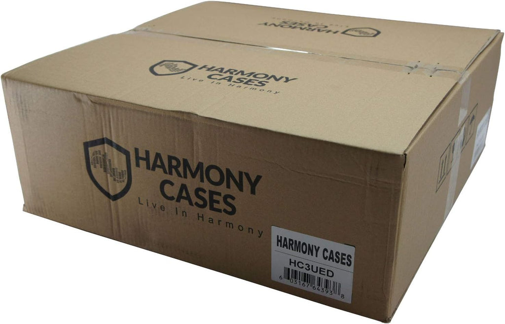 Harmony Audio Cases HC3UED Pro DJ Flight 3U FX Effect 16' Depth Road Vertical Case