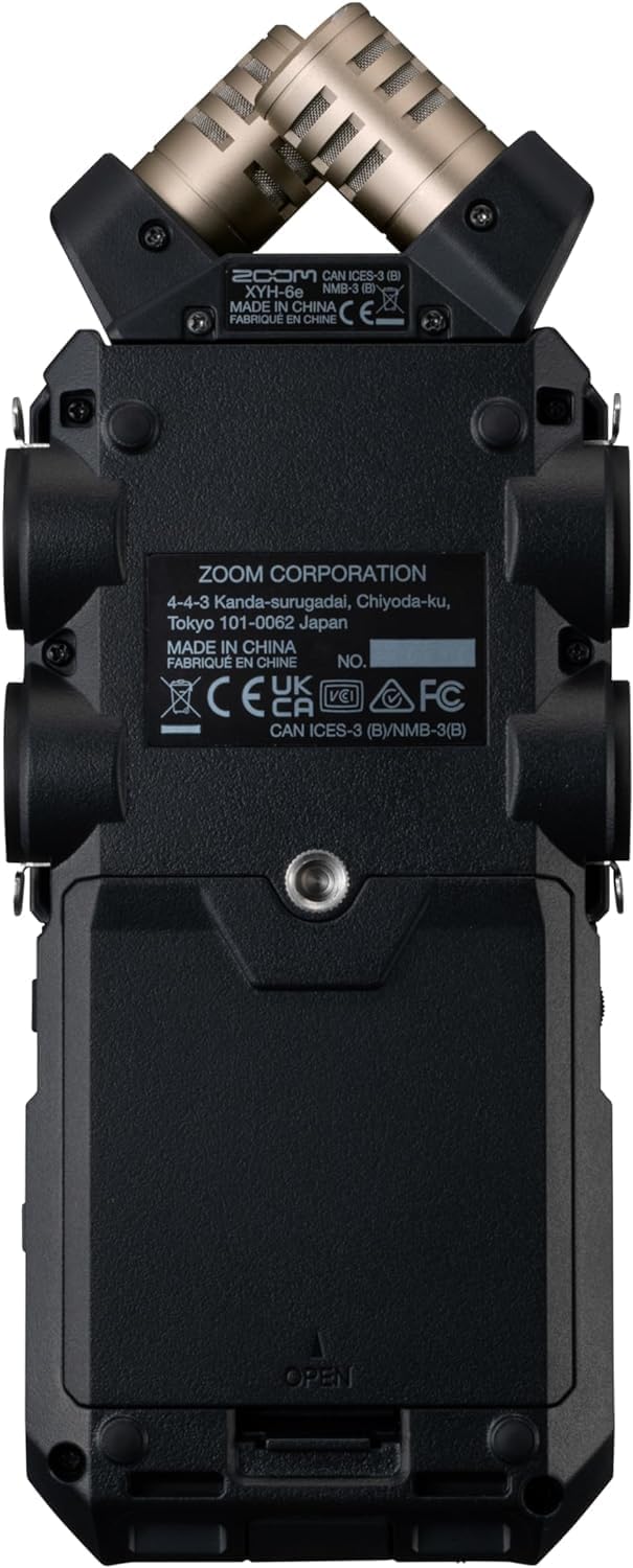 Zoom H6essential 6-Track 32-Bit Float Portable Audio Recorder Bundle with APH-6e H6essential Accessory Pack with Hairy Windscreen, Padded Shell Case, AC Adapter, & USB C-Cable (H6e + APH6E Bundle)