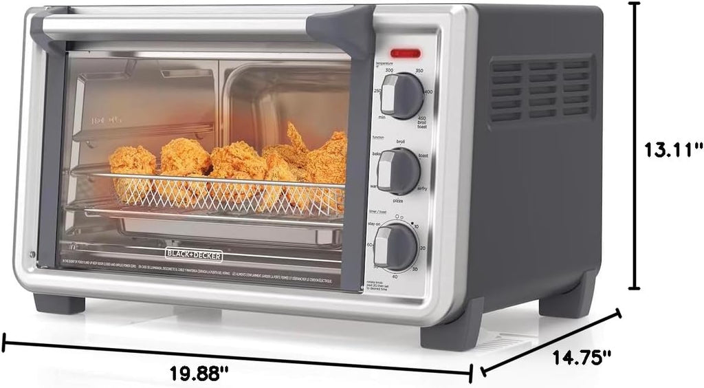 Black + Decker TO6135-1SD 6-Slice Crisp N Bake Air Fry Convection Oven
