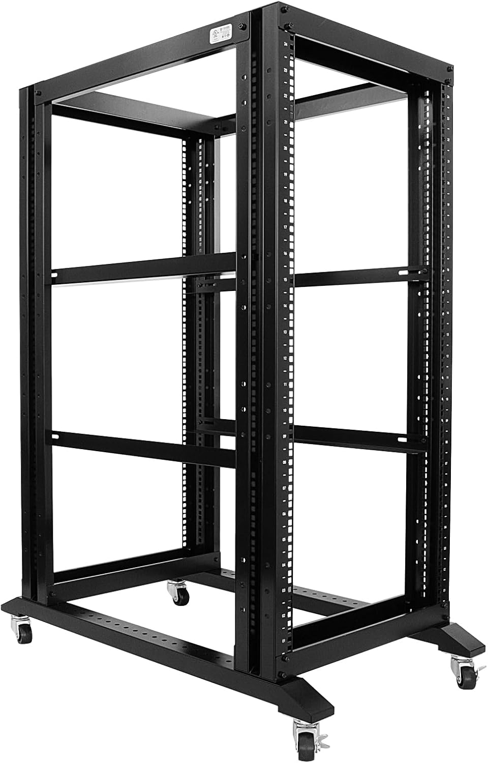 Open Rack 24U 4 Post Open Frame 19-Inch Data Network Desktop Server/Audio Rack