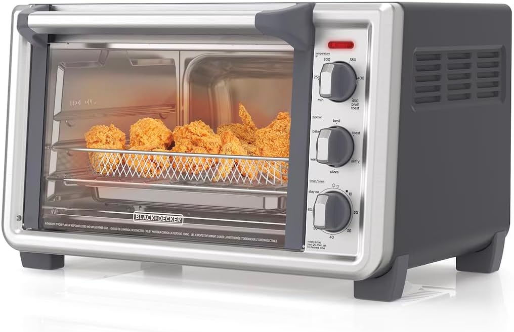 Black + Decker TO6135-1SD 6-Slice Crisp N Bake Air Fry Convection Oven