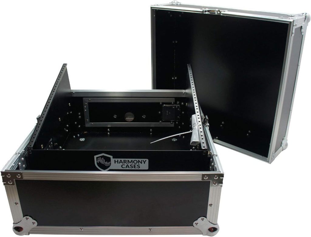 Harmony Audio Case HCM2U DJ Pro Audio 10U Slant Top 4U Vertical Mixer Rack Case New