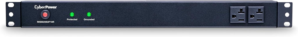 CyberPower RKBS20S2F10R Rackbar Surge Protector, 120V/20A, 12 Outlets, 15 Foot Power Cord, 1U Rackmount