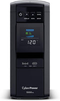 CyberPower CP1000PFCLCD PFC Sinewave UPS Battery Backup and Surge Protector, 1000VA/600W, 10 Outlets, AVR, Mini-Tower, UL Certified
