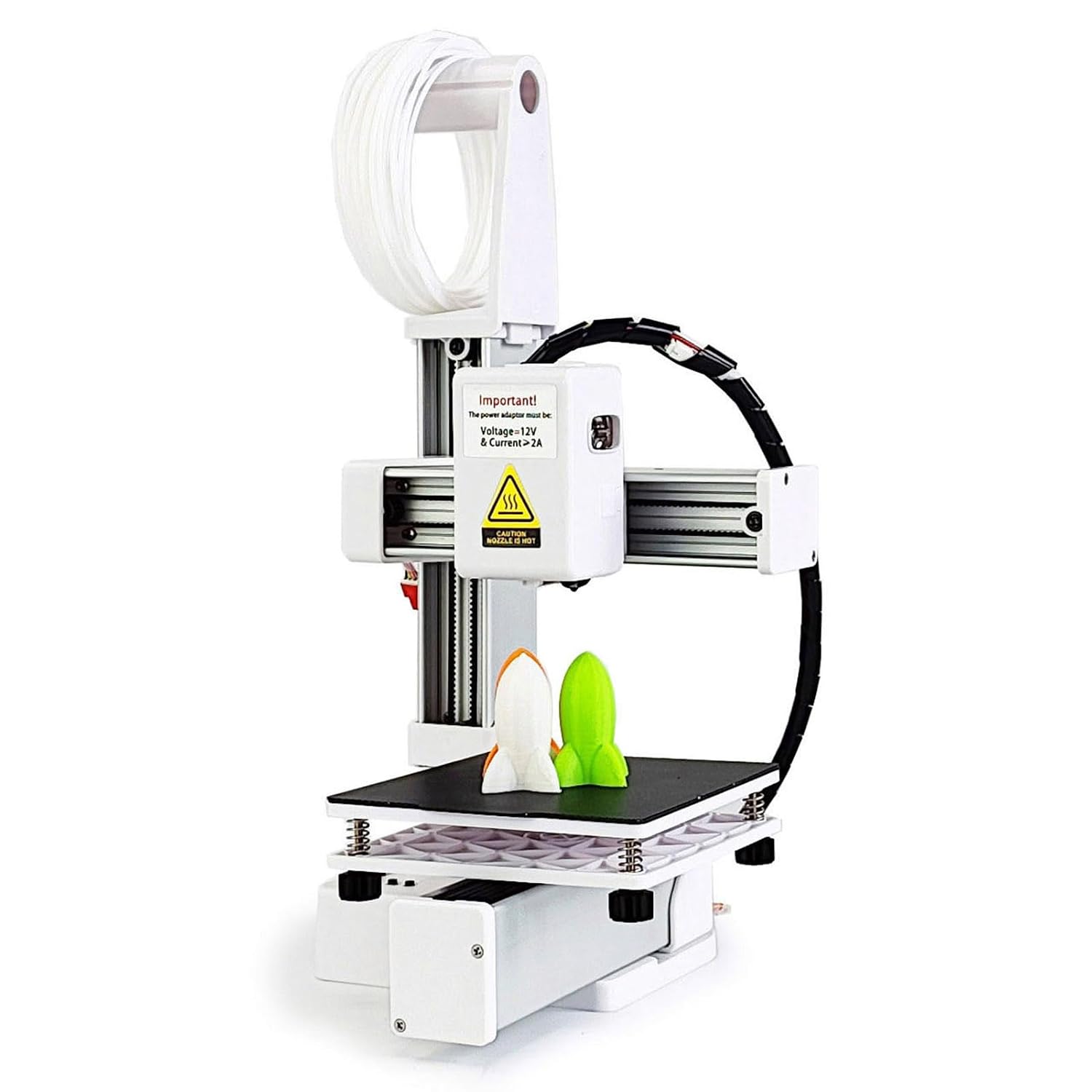 FDM Mini 3D Printer for Beginners, High Accuracy Fast Heating Compact 3D Printing Machine, Quick Assembly, 3D Printer Easy for Kids, Print Size 4 x 4 x 4inch (US Plug)