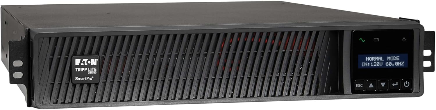 Eaton Tripp Lite Series SMART750RMXL2U 750VA Rack Mount UPS Battery Backup, Pure Sine Wave, 750W, Extended Run & Network Card Option, 8 Outlets, 120V, AVR, Uninterruptible Power Supply
