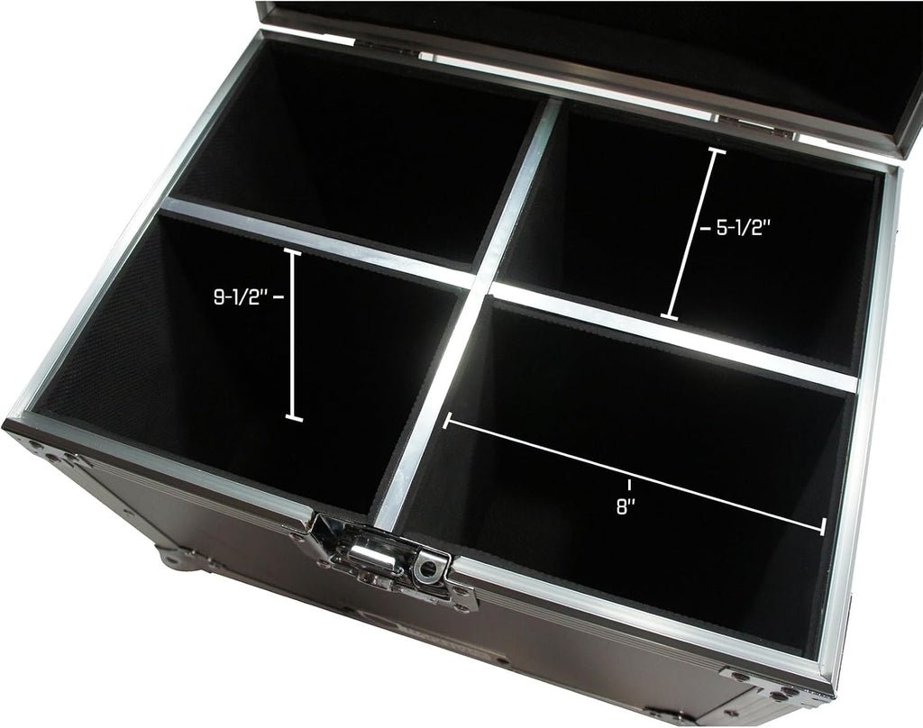 Harmony Audio Cases Quad Chamber Space DJ Lighting Universal Ultility Road Travel Case
