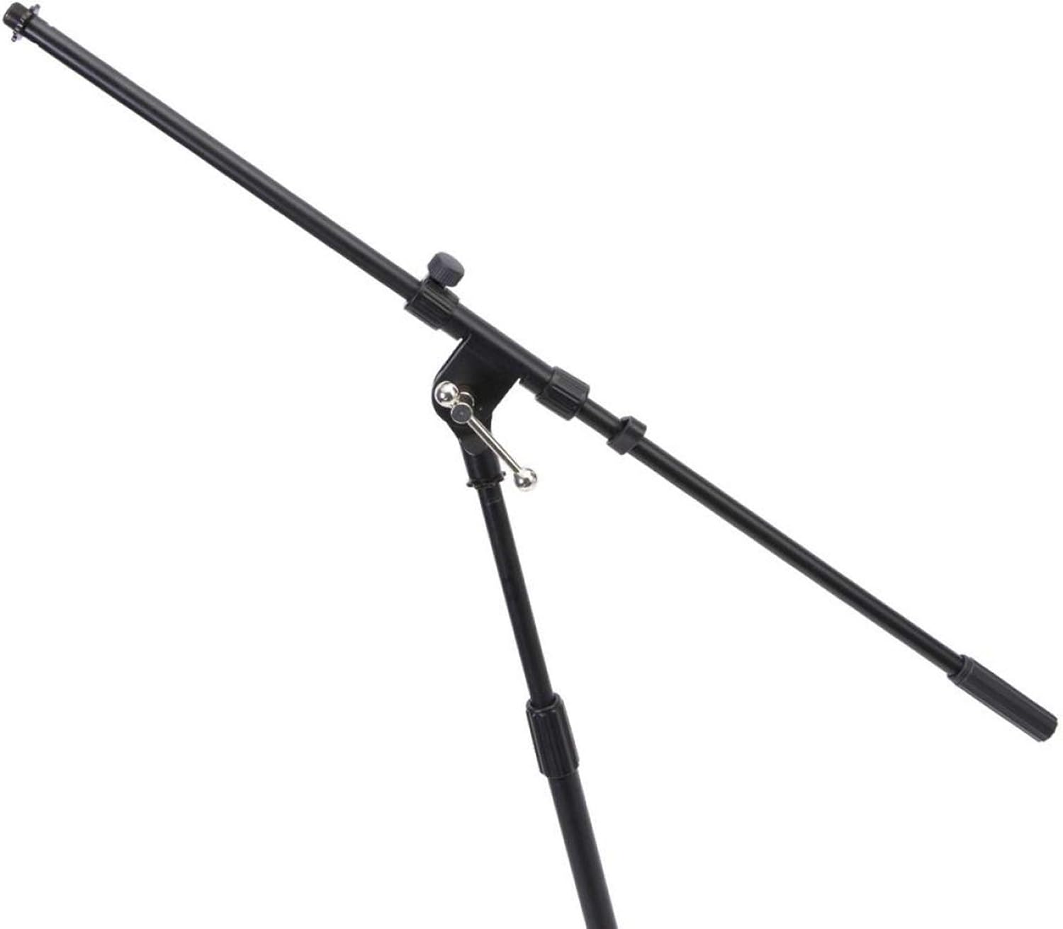 On-Stage MSP7706 Euro Boom 6 Mic Stands w/Travel Bag (For Vocal and Instrument Microphones, Height-Adjustable, Rugged, Lightweight, Steel, Standard Threading, Folding Tripod, Durable, Black)