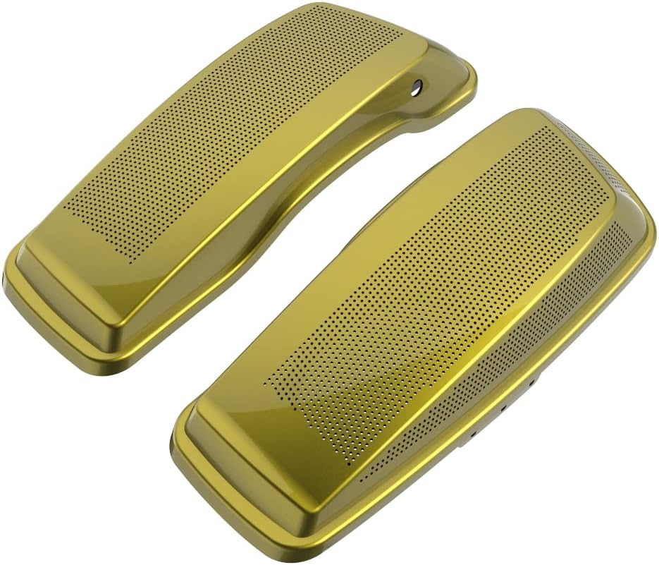 Advanblack Saddlebag Dual 6x9 Speaker lids, Audio Covers Fit for H-D Touring, Road Glide, Street Glide Special, Road King, 2014 2015 2016 2017 2018 2019 2020 2021 2022 2023