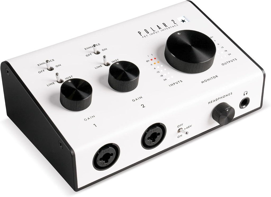Blackstar Polar 2 - 2 Channels 2-in/4-out USB-C Guitar Audio Interface w/ 2 Microphone Preamps and Headphone Output